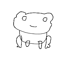 happy frog drawing by geojim69 in Artbitrator