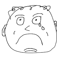 sad face drawing by geojim69 in Artbitrator
