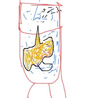 fish in bowl drawing by ayazz in Artbitrator