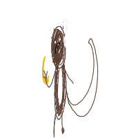 monkey with banana drawing by itsbee2001 in Artbitrator