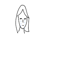 crying face drawing by hyahoo in Artbitrator