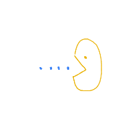 pac-man drawing by hyahoo in Artbitrator