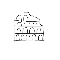 gladiator arena drawing by hyahoo in Artbitrator