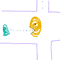 pac-man drawing by hyahoo in Artbitrator
