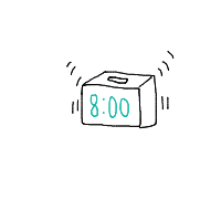 alarm clock ringing drawing by hyahoo in Artbitrator