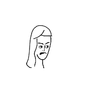 angry face drawing by hyahoo in Artbitrator