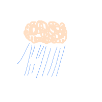rain cloud drawing by hyahoo in Artbitrator