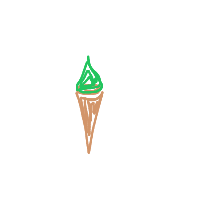 ice cream cone drawing by hyahoo in Artbitrator