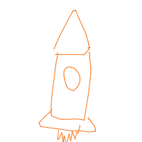 rocket ship drawing by degrassyy in Artbitrator