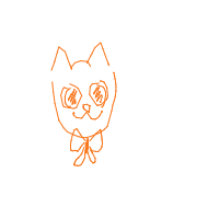 cat with tie drawing by degrassyy in Artbitrator
