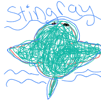 stingray drawing by thisisme in Artbitrator