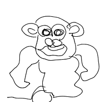 gorilla drawing by thisisme in Artbitrator