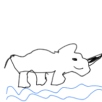 rhino drawing by thisisme in Artbitrator