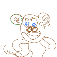 monkey drawing by thisisme in Artbitrator
