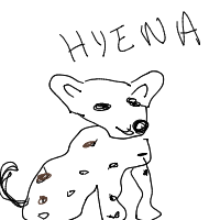 hyena drawing by thisisme in Artbitrator