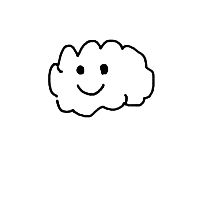 cloud with face drawing by hyahoo in Artbitrator