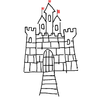 castle siege drawing by hyahoo in Artbitrator