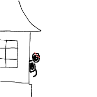 ninja hiding poorly drawing by hyahoo in Artbitrator