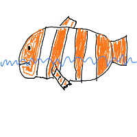 clownfish drawing by trajan7039 in Artbitrator