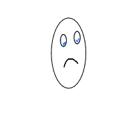 sad face drawing by justyours0085 in Artbitrator