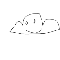 cloud with face drawing by guyboss13 in Artbitrator