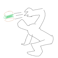 throwing food drawing by paintdemon in Artbitrator