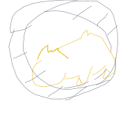 hamster on wheel drawing by paintdemon in Artbitrator