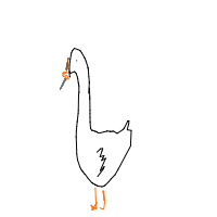 angry duck drawing by dafodill51 in Artbitrator