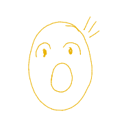 surprised face drawing by fins in Artbitrator