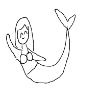 mermaid drawing by peter in Artbitrator