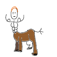 centaur drawing by peter in Artbitrator