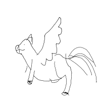pegasus drawing by peter in Artbitrator