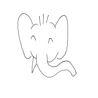 elephant drawing by peter in Artbitrator