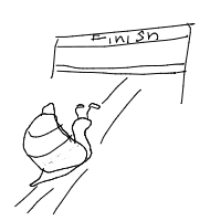 snail racing drawing by guest-fne64ahb4 in Artbitrator