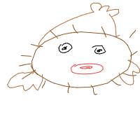 pufferfish drawing by minimin in Artbitrator