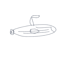 submarine drawing by minimin in Artbitrator