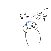 singing in shower drawing by minimin in Artbitrator
