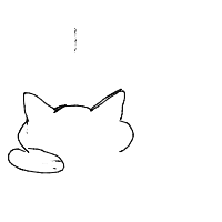 sleeping cat drawing by dogisyou_notme in Artbitrator