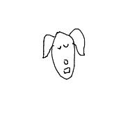 sleepy dog drawing by ssssssaa in Artbitrator