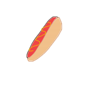 hot dog drawing by nightingale in Artbitrator