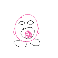 kirby drawing by tyr1alby in Artbitrator