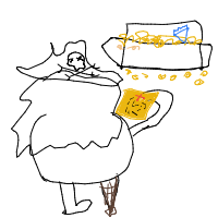 pirate finding treasure drawing by minimin in Artbitrator