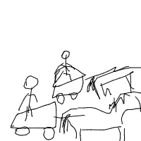 chariot race drawing by minimin in Artbitrator