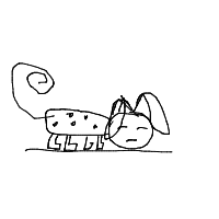 sleepy dog drawing by avalara in Artbitrator