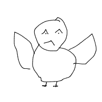 angry bird drawing by avalara in Artbitrator