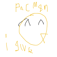 pac-man drawing by firas in Artbitrator