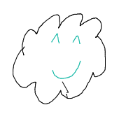 cloud with face drawing by firas in Artbitrator