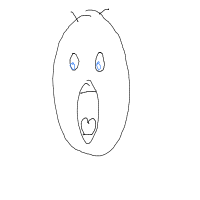 surprised face drawing by revoo11 in Artbitrator