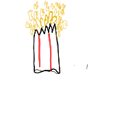popcorn overflowing drawing by firas in Artbitrator