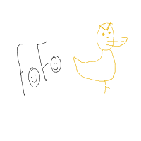 angry duck drawing by revoo11 in Artbitrator